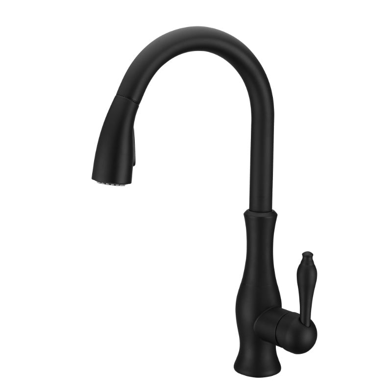 All Copper Rotatable Pull-Out Retractable Kitchen Faucet