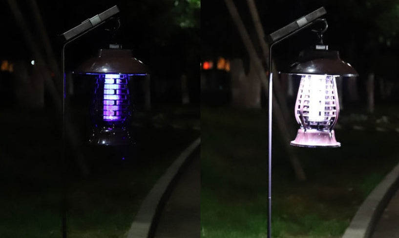 Cross-border dedicated solar mosquito lamp insecticidal lamp mosquito recharge garden outdoor electronic mosquito repellent mosquito lamp genuine